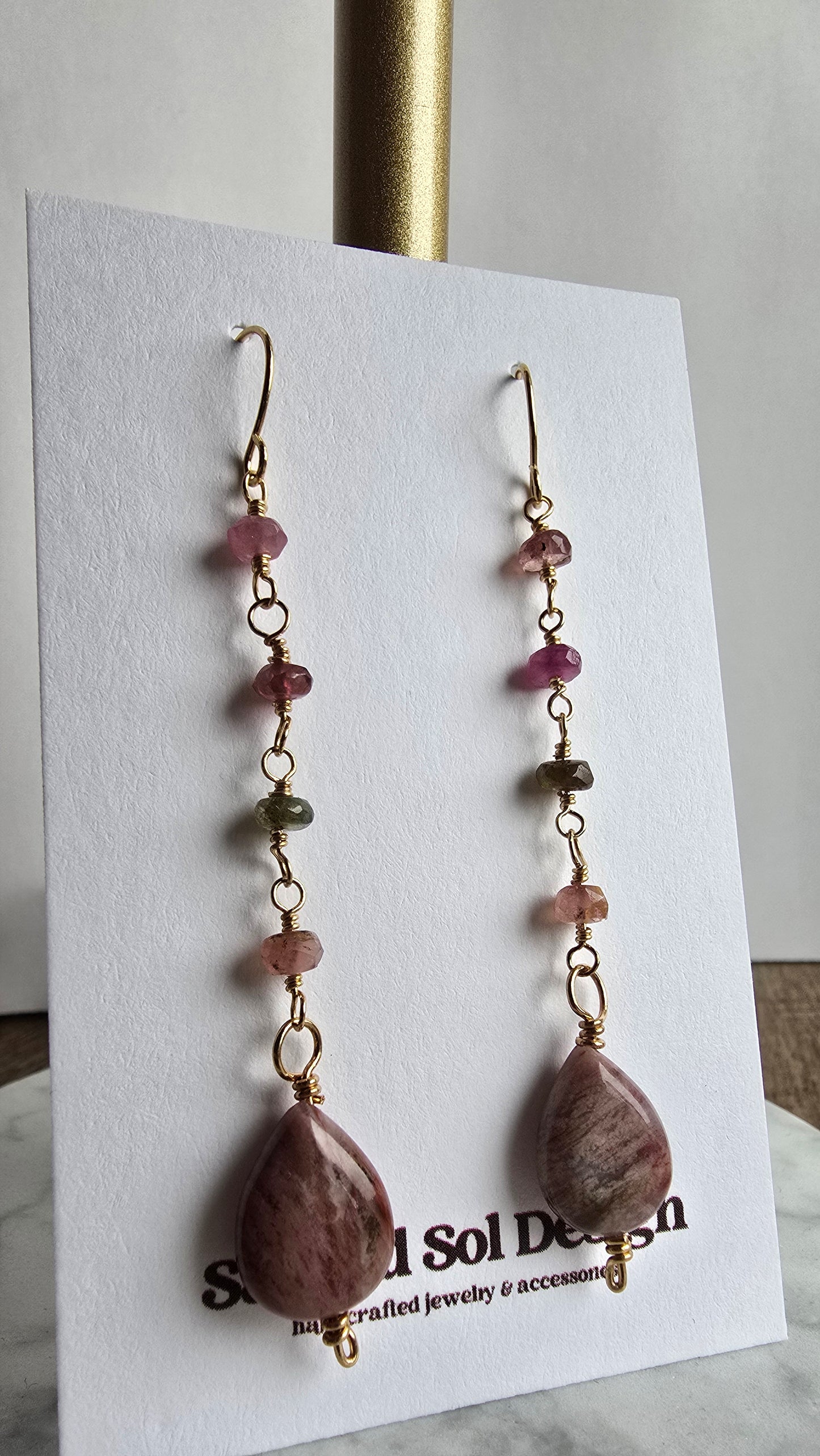 Mosaic Tourmaline Drops Sacred Sol Design