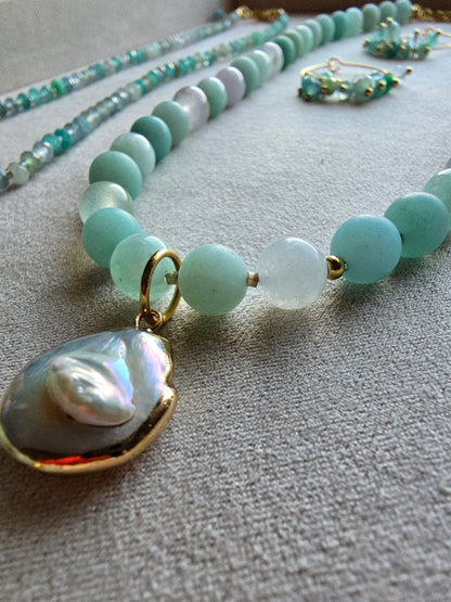 Kaleidoscope - Tide 8MM 17.5" Necklace Sacred Sol Design