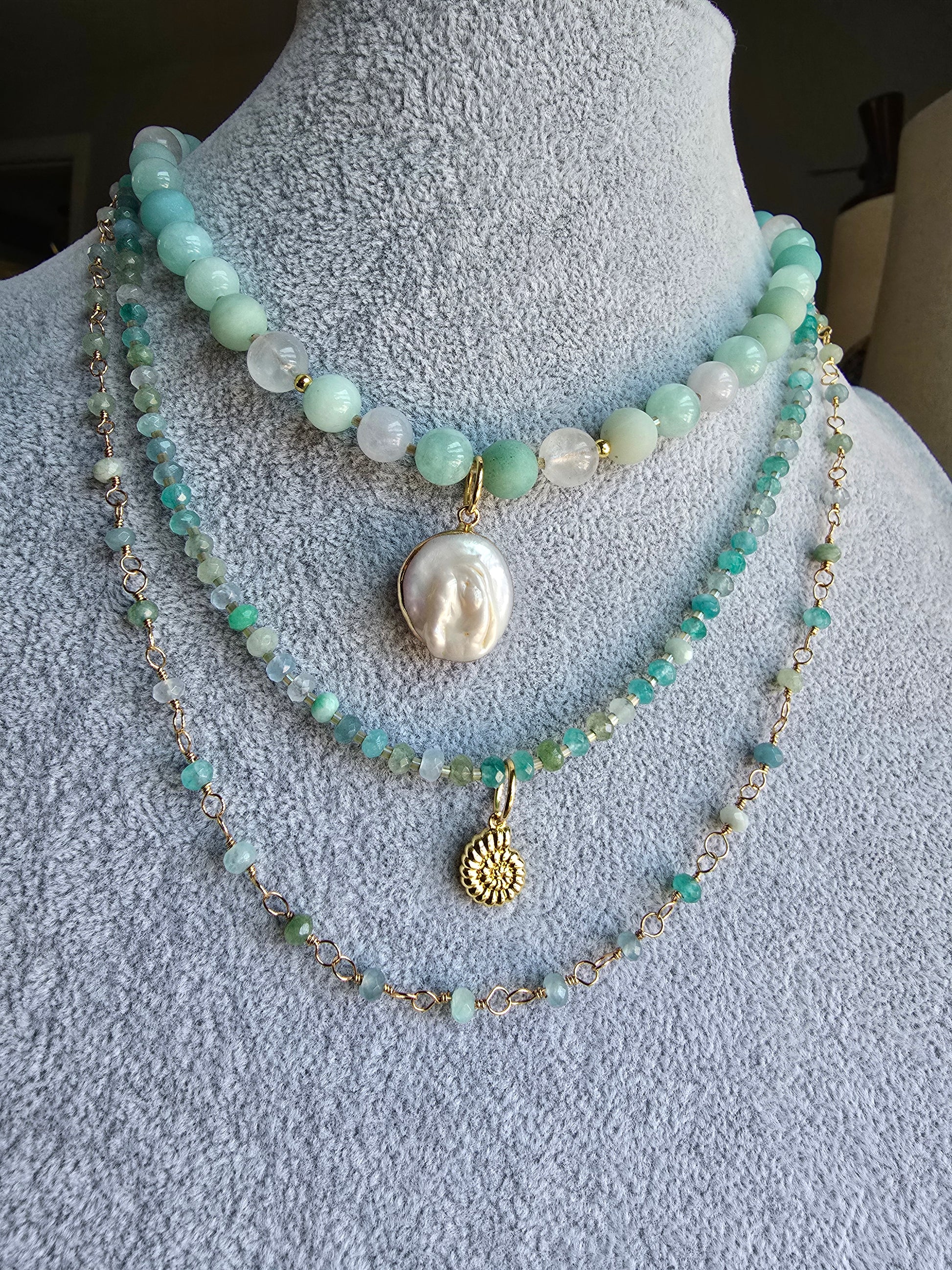 Kaleidoscope - Tide 8MM 17.5" Necklace Sacred Sol Design