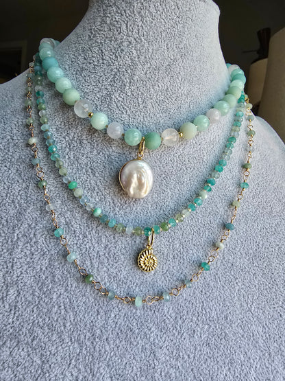 Kaleidoscope - Tide 8MM 17.5" Necklace Sacred Sol Design