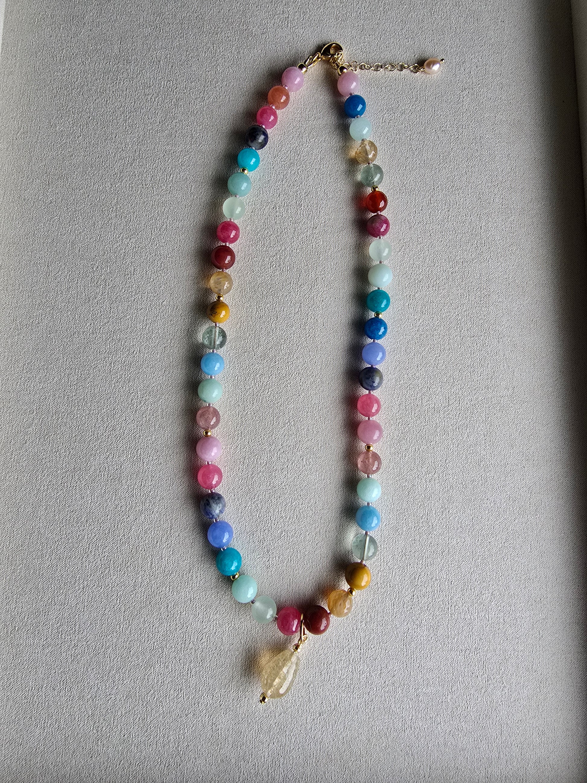 Kaleidoscope - Confetti 8MM 17.5" Necklace Sacred Sol Design