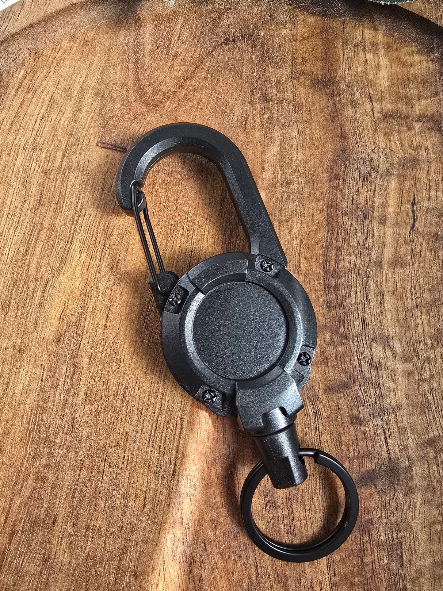 Heavy-Duty Retractable Badge Reel (Matte Black) Sacred Sol Design