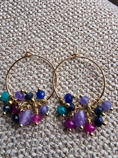 Kaleidoscope Midnight Earrings Sacred Sol Design