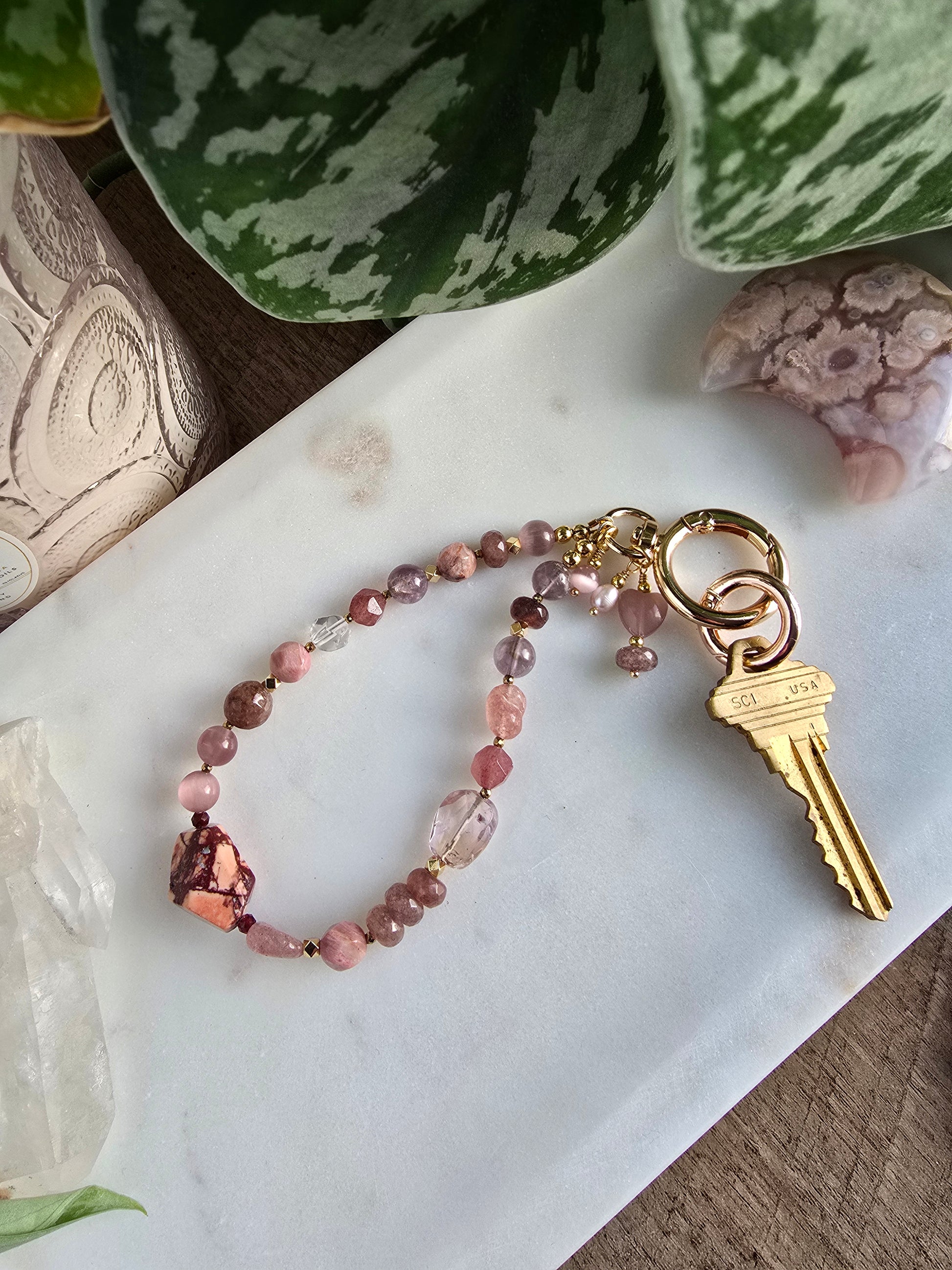 Mauve Meadow Wristlet My Store