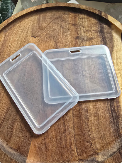 Colorful Transparent Card Protector Sleeves (Vertical & Horizontal) Sacred Sol Design