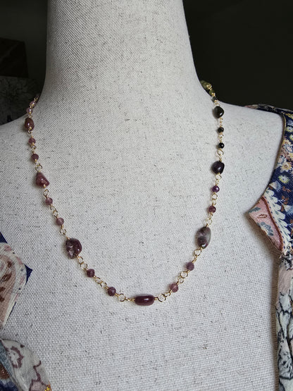 Mosaic Tourmaline Necklace Sacred Sol Design