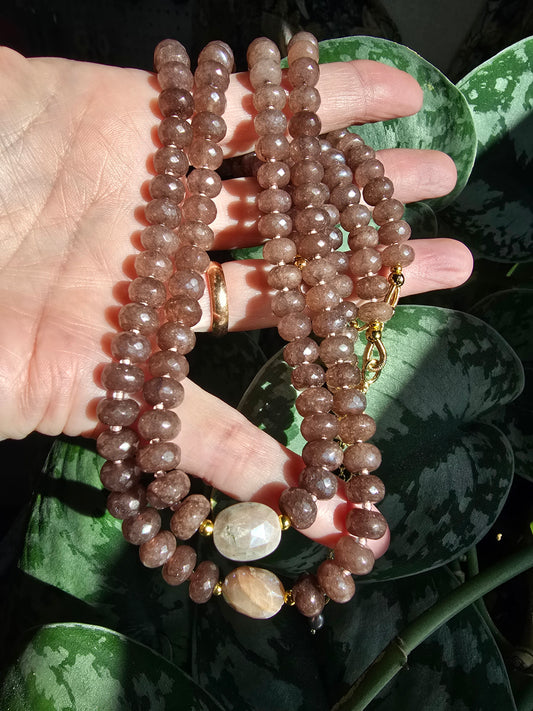 Plum Jade & Mystic Aura Quartz Sacred Sol Design