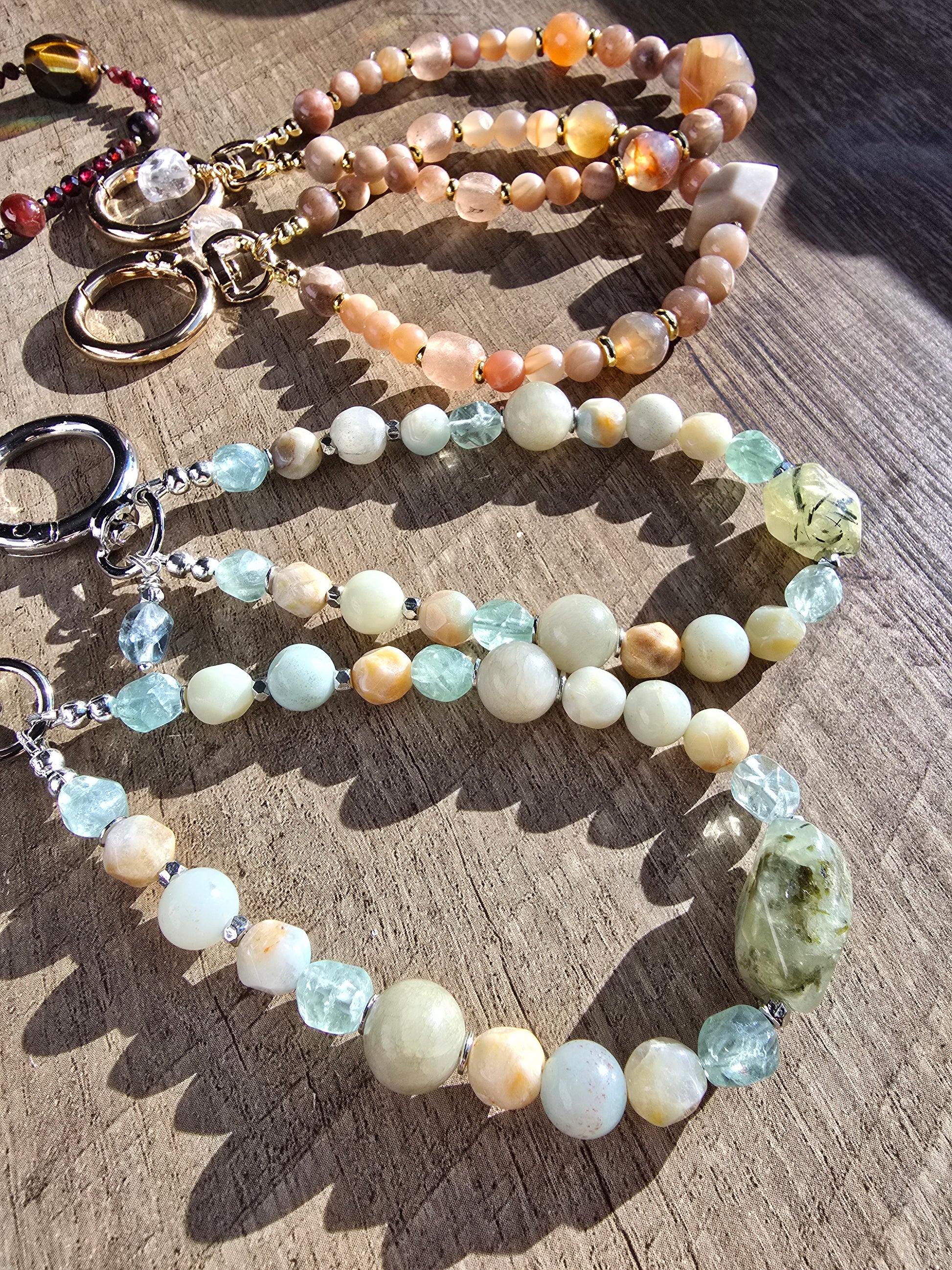 Amazonite, Prehnite & Fluorite Wristlet My Store
