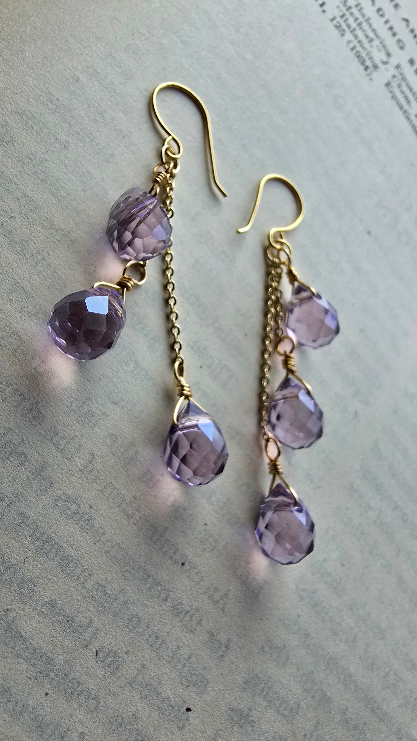 Cascade Crystal Drop Earrings Sacred Sol Design