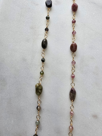 Mosaic Tourmaline Necklace Sacred Sol Design