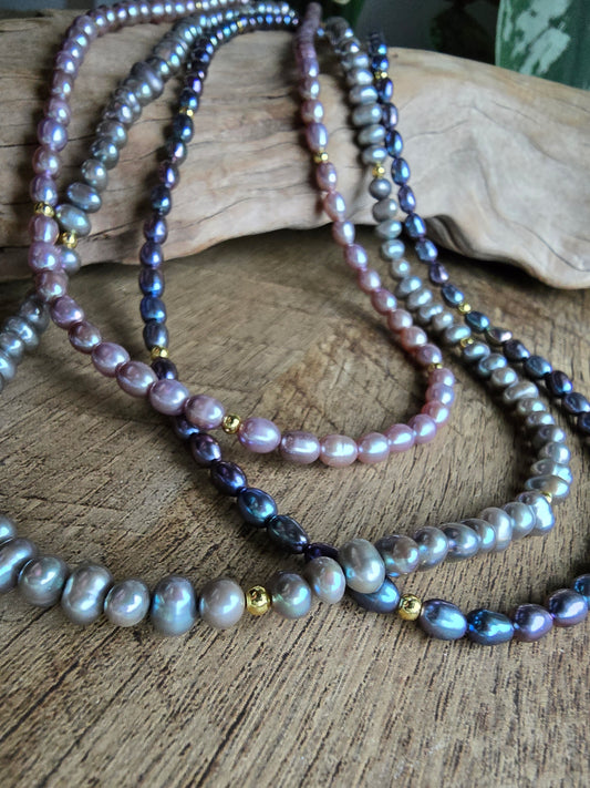 Sol Pearl Necklace Collection Sacred Sol Design