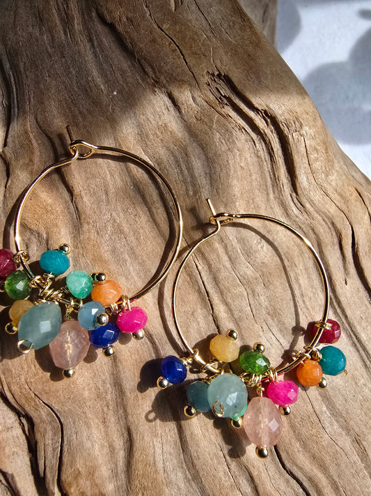 Kaleidoscope Confetti Earrings Sacred Sol Design