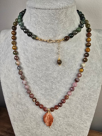 The Indian Summer Opera Necklace Sacred Sol Design