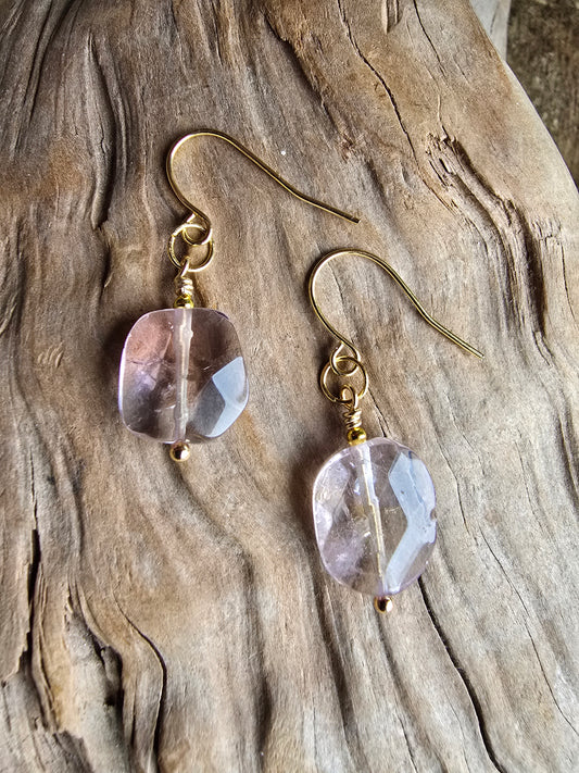 Ametrine Drop Earrings Sacred Sol Design