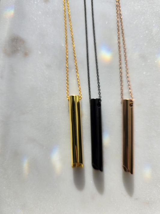 The Mindful Exhale Pendant (Fine Chain) Sacred Sol Design