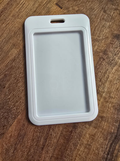 Colorful 2 Badge Card Holder Sacred Sol Design