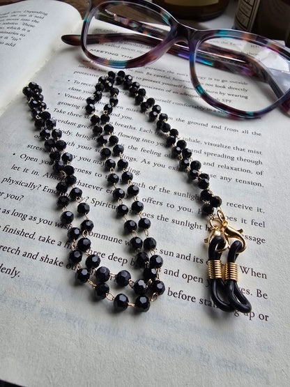 The Crystal Strand Eyeglass Chain Sacred Sol Design