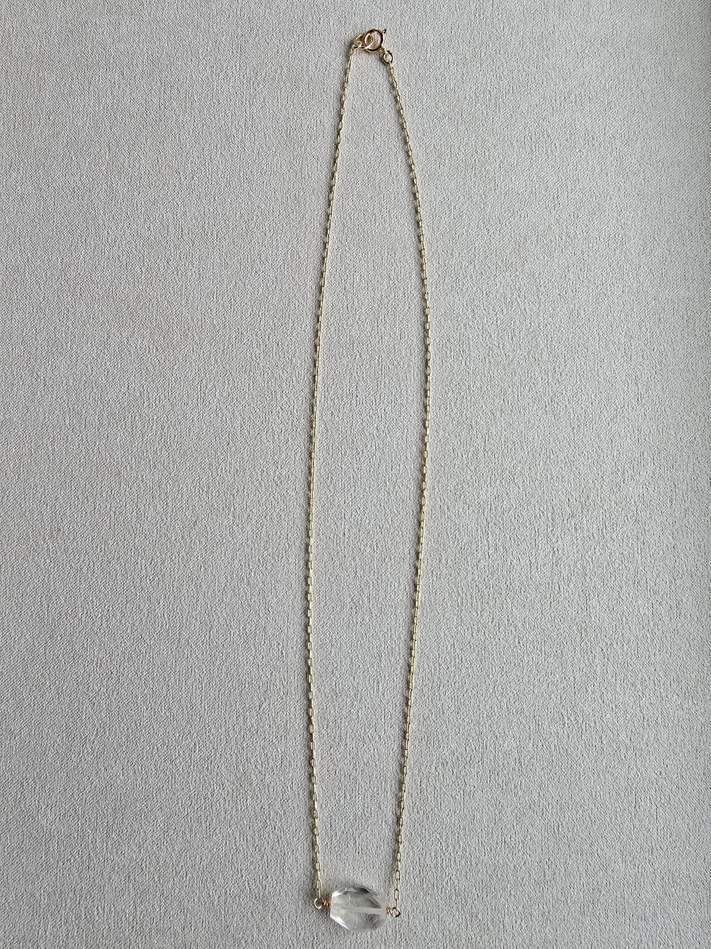 Faceted Citrine Gold Filled Dainty Necklace Sacred Sol Design