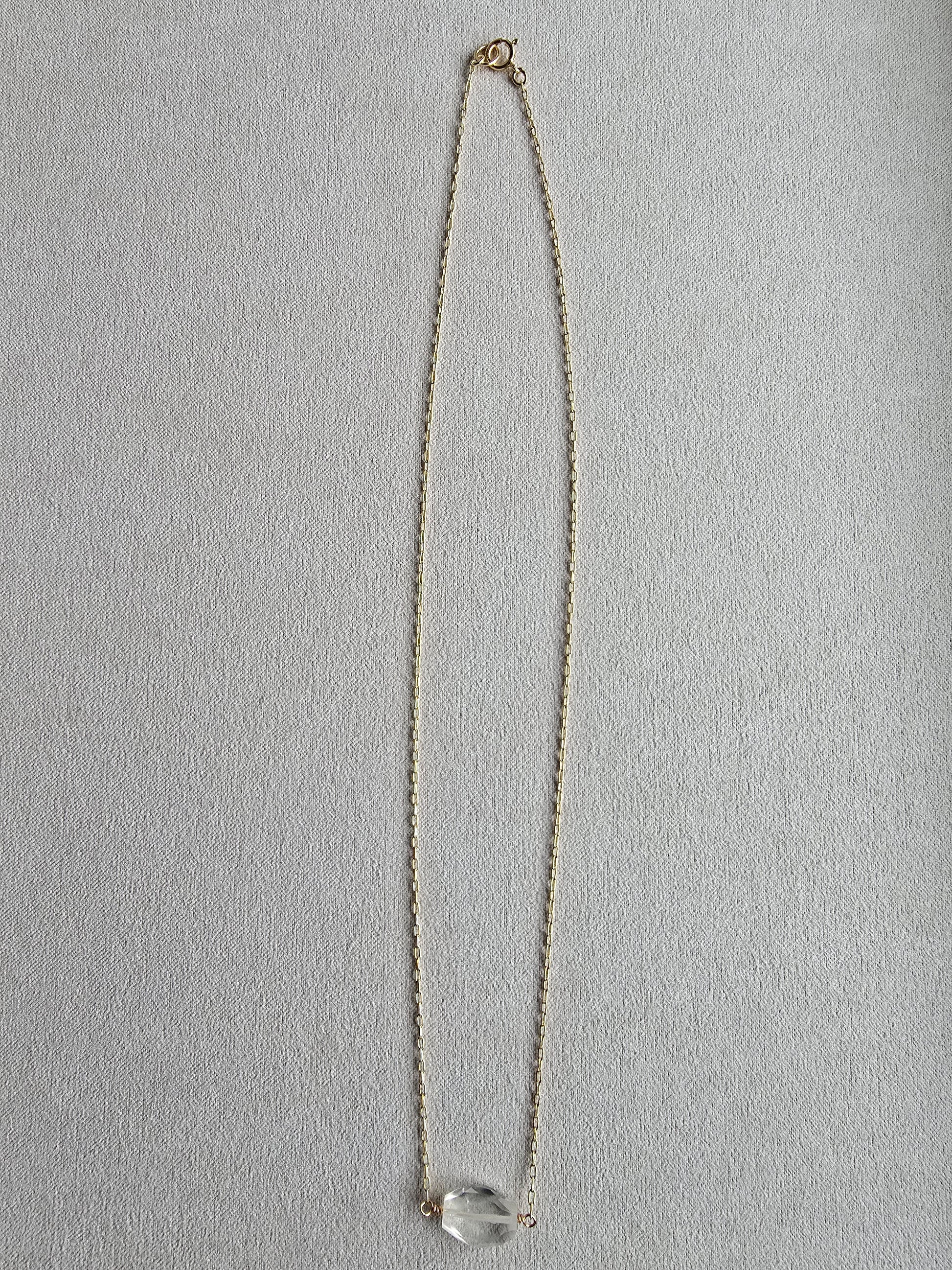 Faceted Citrine Gold Filled Dainty Necklace Sacred Sol Design