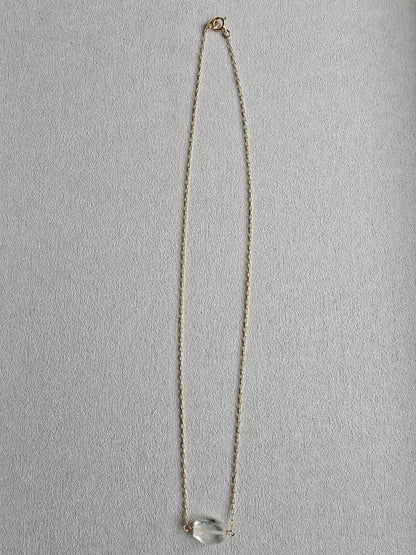 Faceted Citrine Gold Filled Dainty Necklace Sacred Sol Design