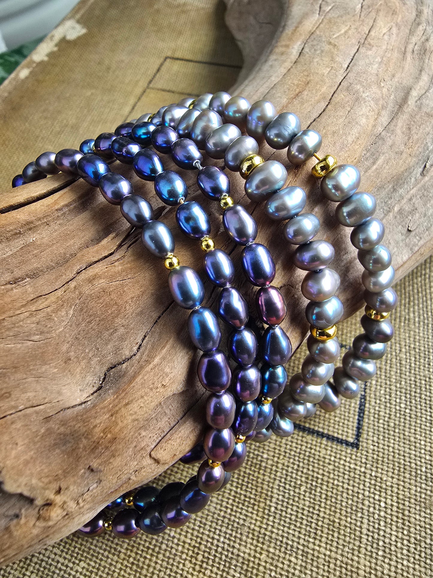 Gold Filled Pearl Bracelet with Gemstone Charm Extender | Everyday Pearl Jewelry My Store