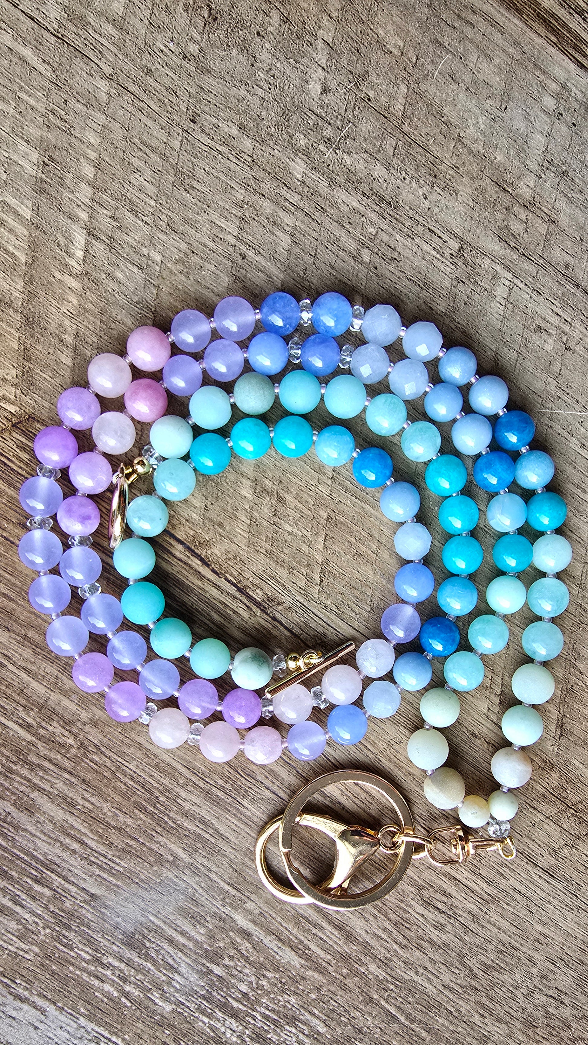 Daybreak Tide Gemstone Lanyard Sacred Sol Design