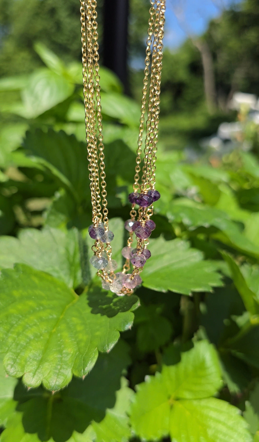 Morning Tide Fluorite Necklace Sacred Sol Design