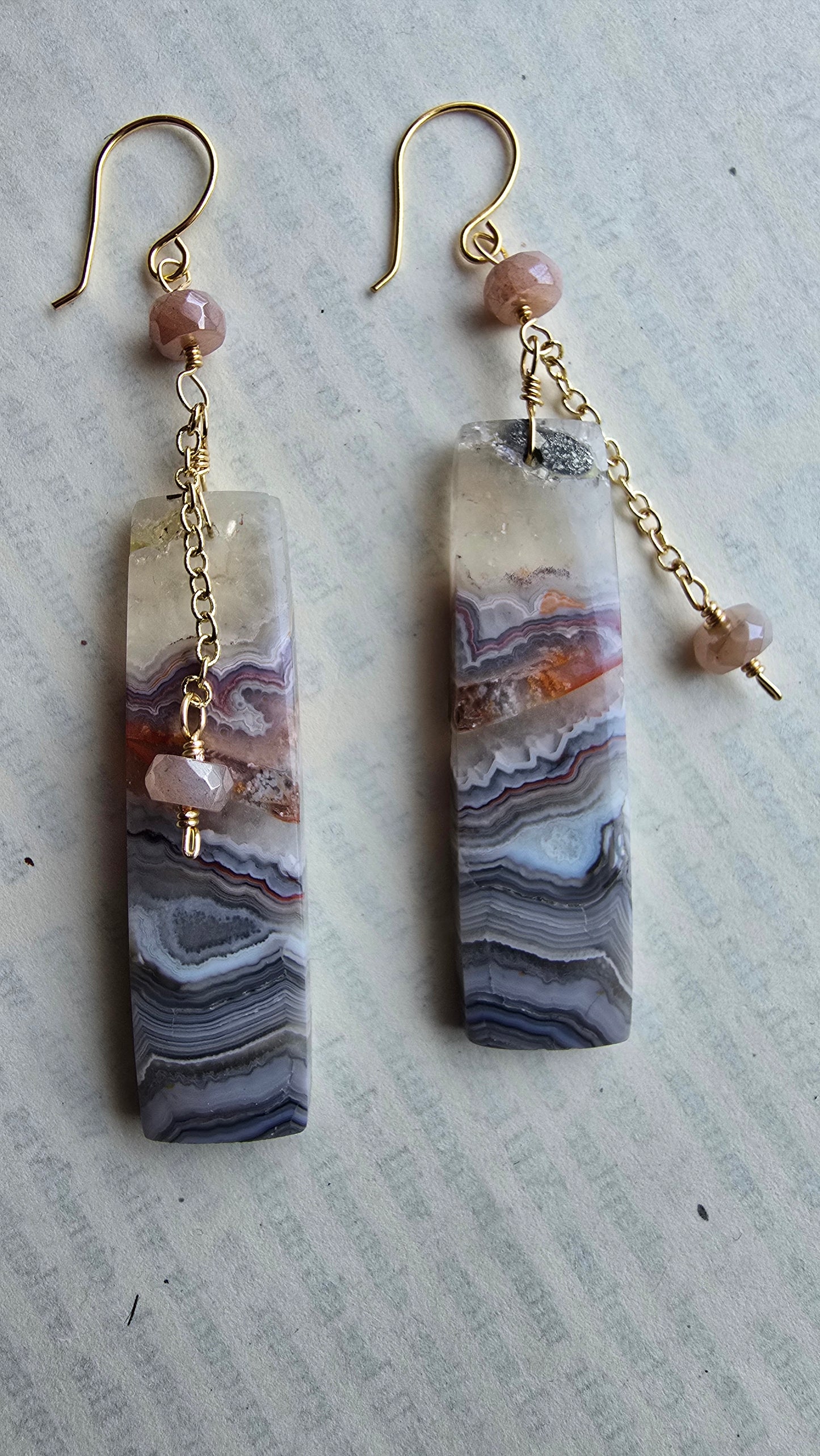 Crazy Lace Agate Statement Earrings Sacred Sol Design
