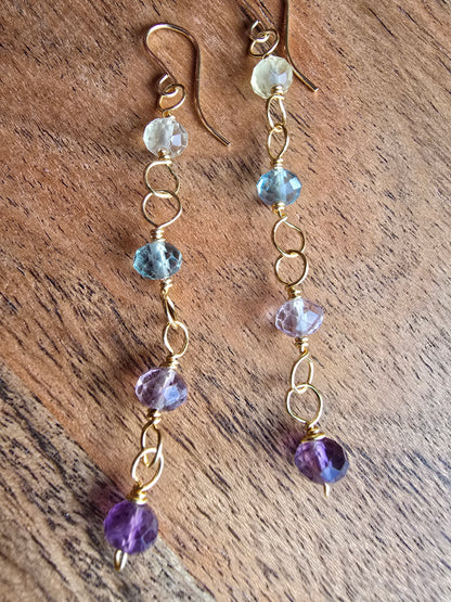 Morning Tide Fluorite Earrings Sacred Sol Design