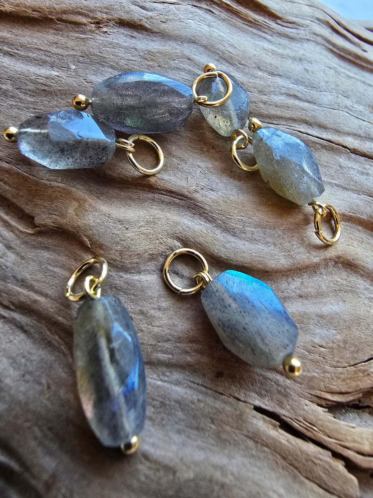 Faceted Labradorite Drops Sacred Sol Design