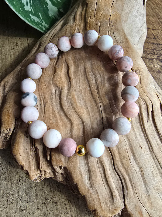 Matte Rose Garden Jasper Bracelet My Store