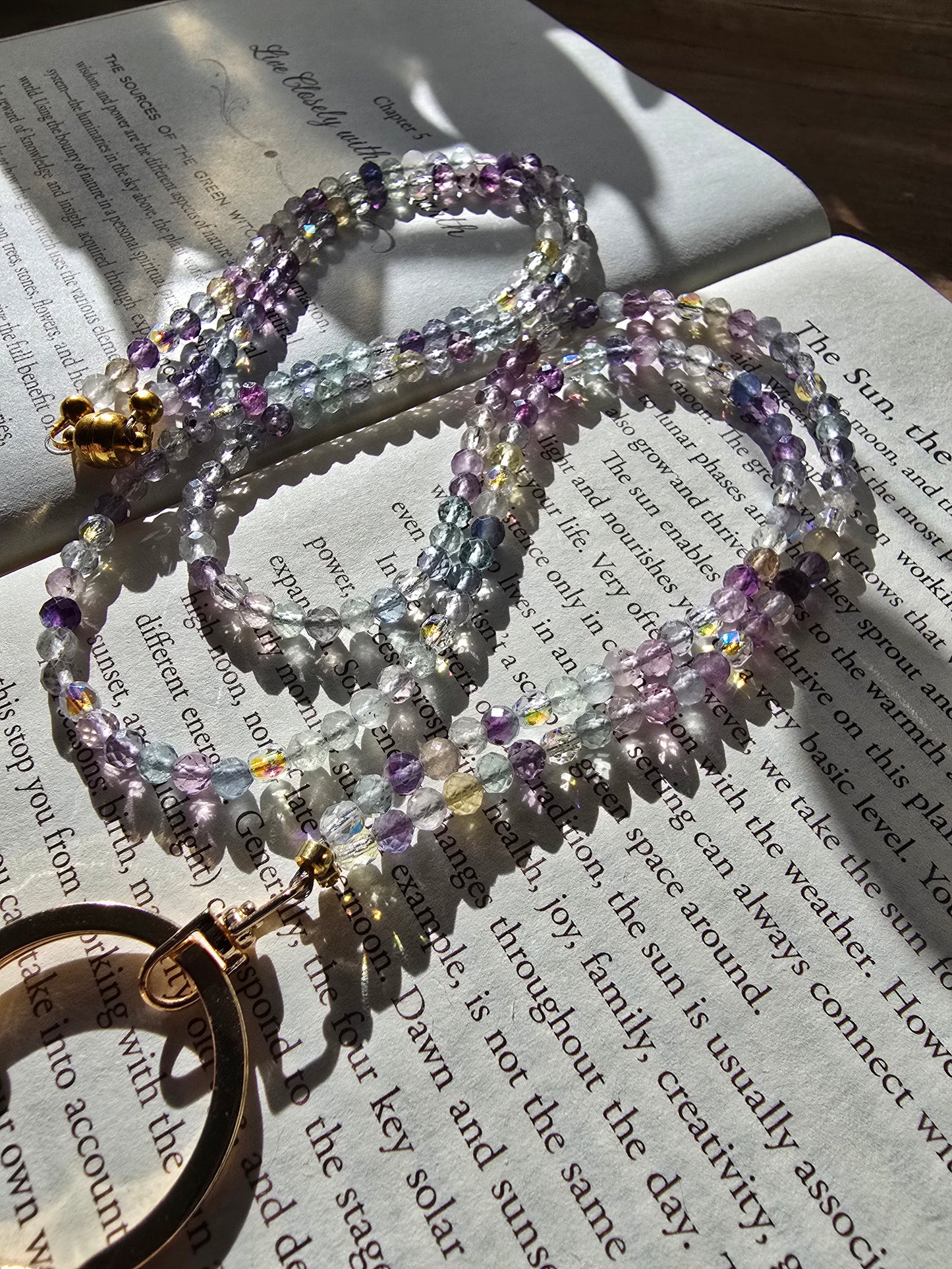Delicate Fluorite Sparkle Lanyard Sacred Sol Design