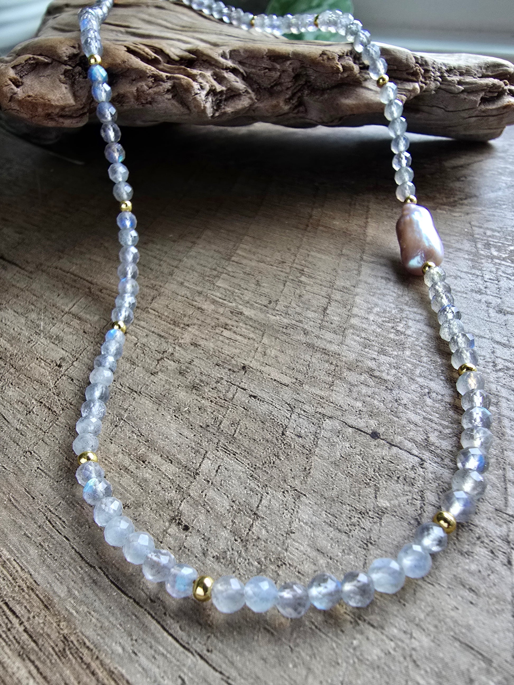 Labradorite Tide Necklace Sacred Sol Design