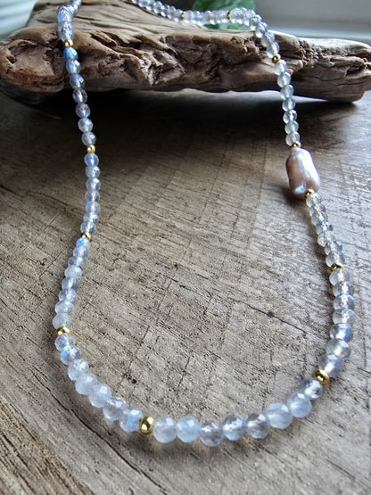 Labradorite Tide Necklace Sacred Sol Design
