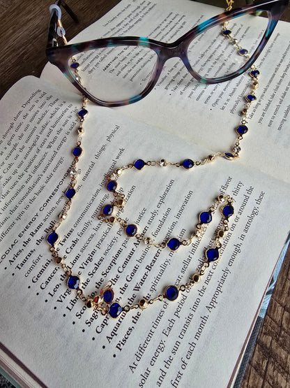 The Jewel Drop Eyeglass Chain Sacred Sol Design