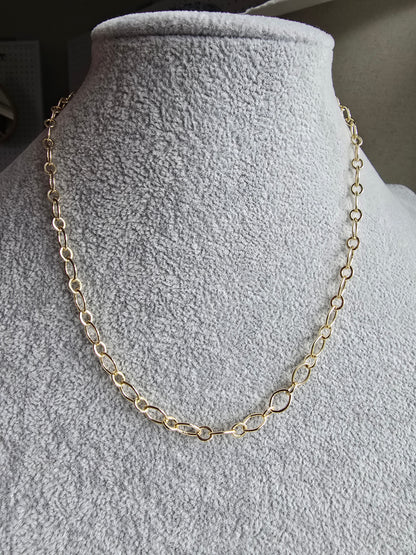 14k Gold Filled Layering Necklace – Minimalist Stacking Chain Sacred Sol Design