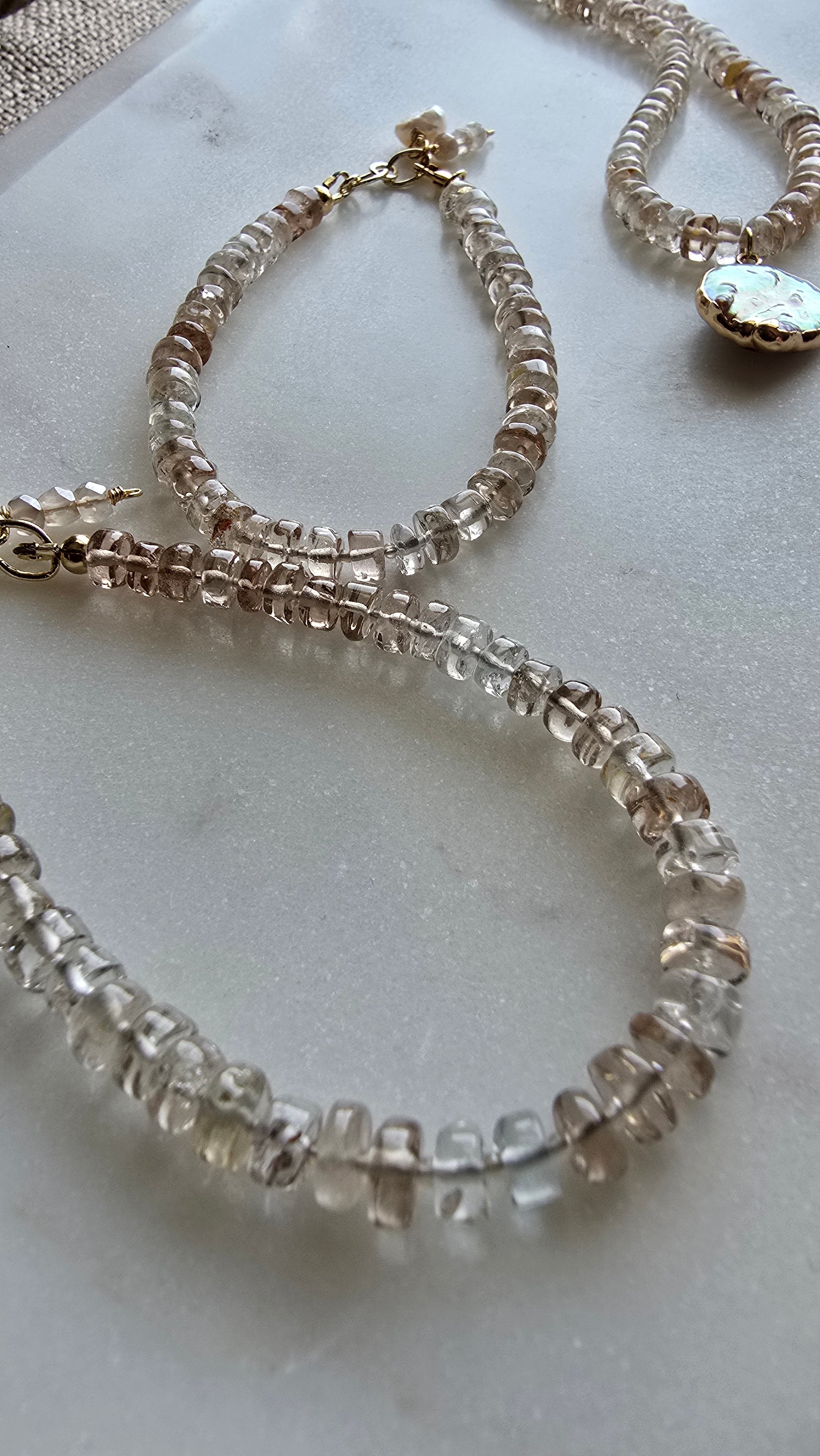 Luster Champagne Quartz Bracelet My Store