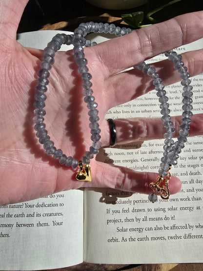 Grey Jade Love Necklace Sacred Sol Design