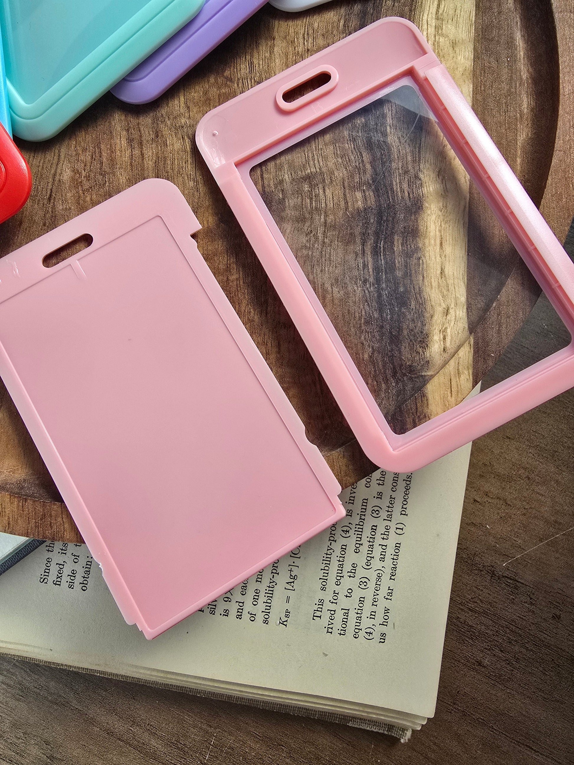 Colorful 2 Badge Card Holder Sacred Sol Design