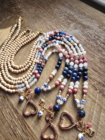 Not Your Grandma’s China | Multi-Stone Beaded Lanyard