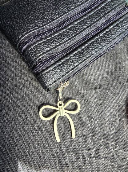 Macaron Bow Charm | Enamel White Cute Fashion Accessory Clip My Store