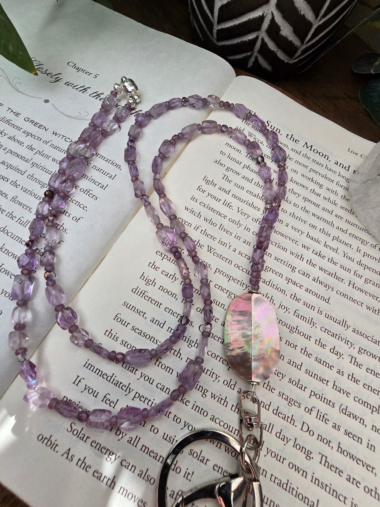 The Amethyst Iridescence Lanyard Sacred Sol Design