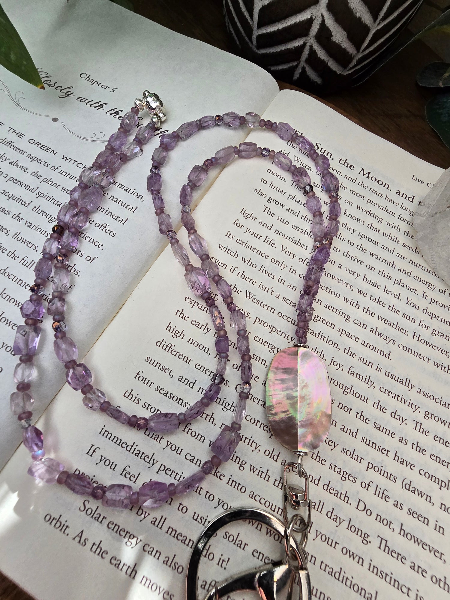 The Amethyst Iridescence Lanyard Sacred Sol Design