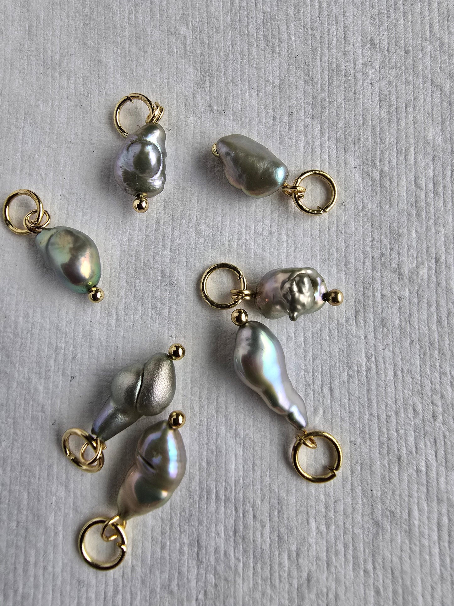 Pistachio Baroque Freshwater Pearl Drops Sacred Sol Design