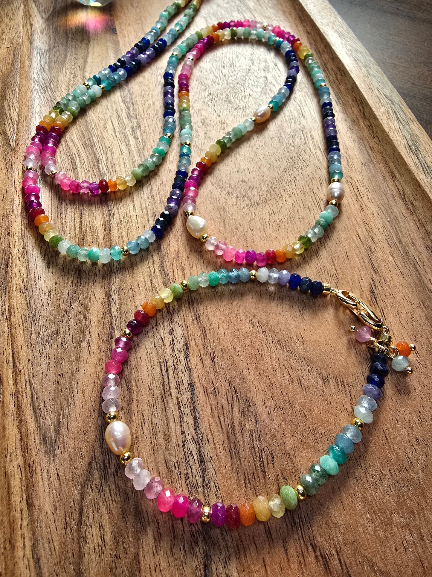 The Over the Rainbow Convertible Lanyard & Bracelet set Sacred Sol Design