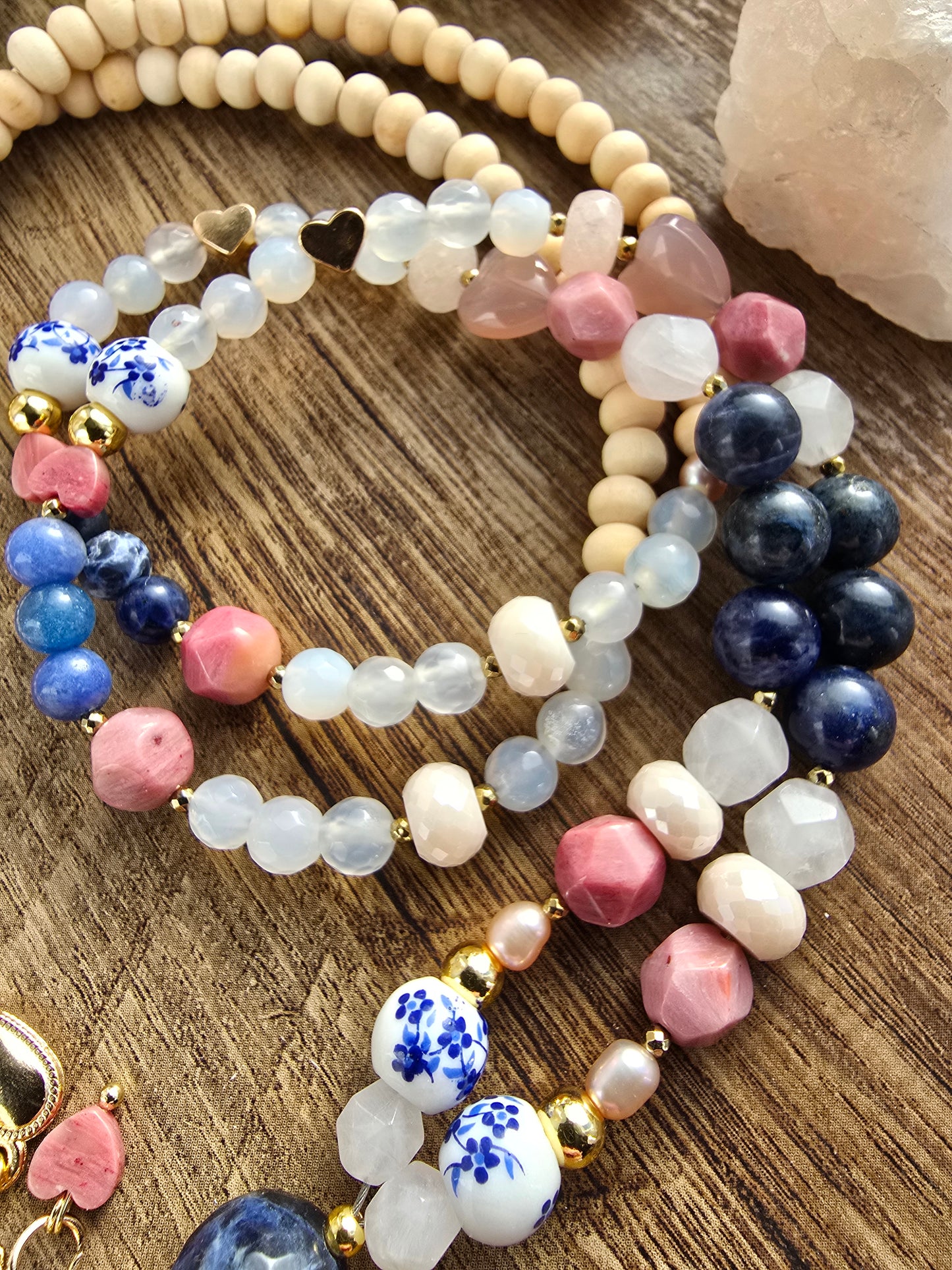 Not Your Grandma’s China | Multi-Stone Beaded Lanyard
