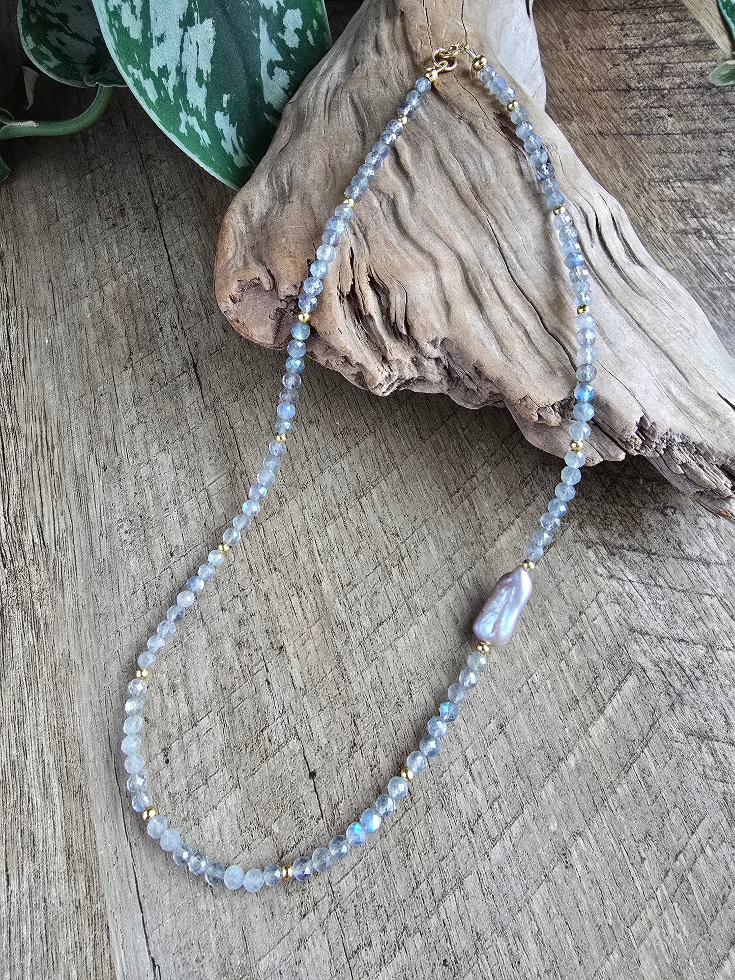Labradorite Tide Necklace Sacred Sol Design
