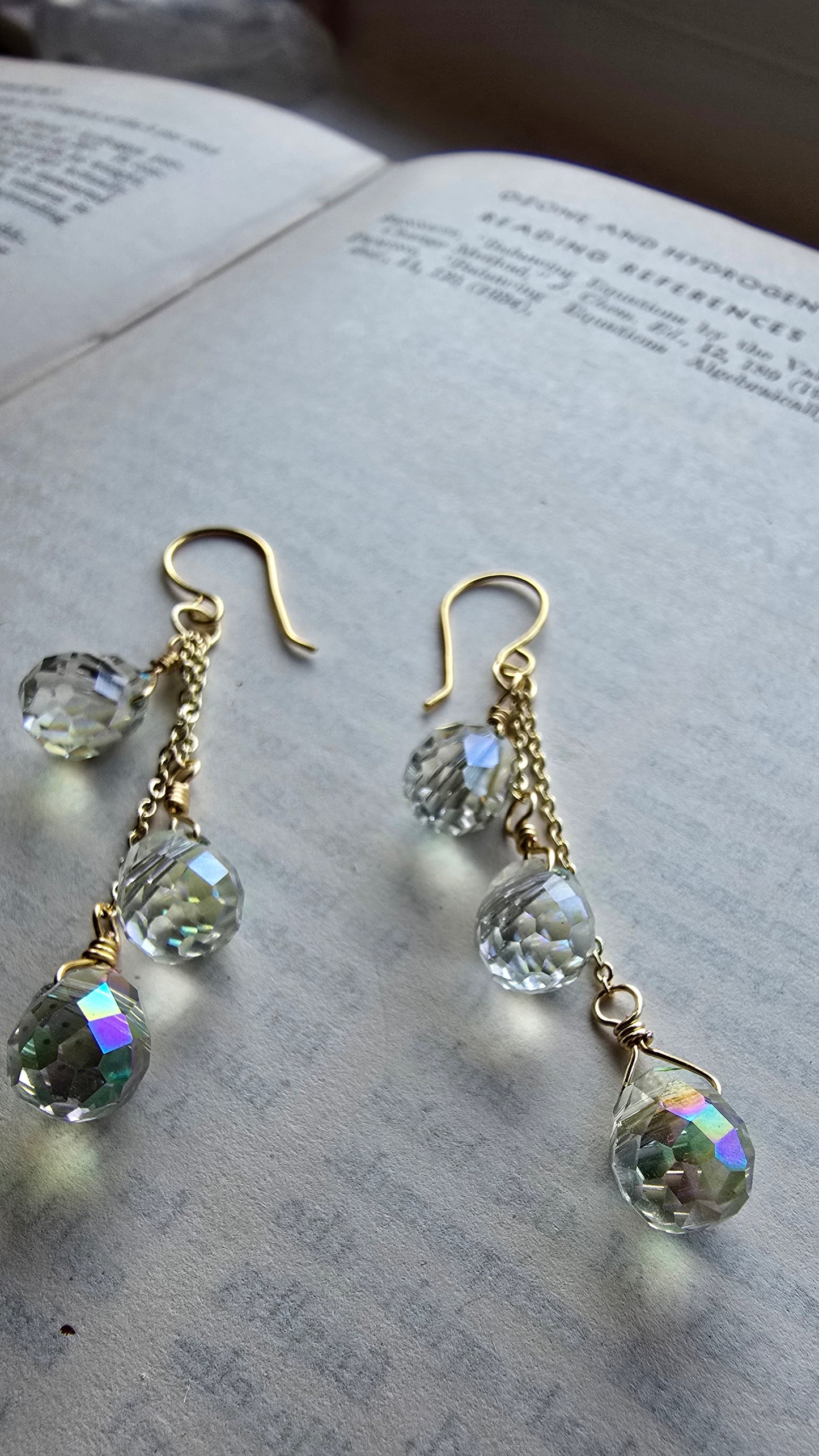 Cascade Crystal Drop Earrings Sacred Sol Design