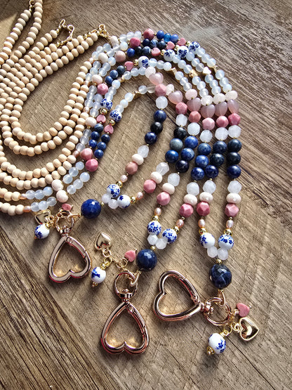 Not Your Grandma’s China | Multi-Stone Beaded Lanyard