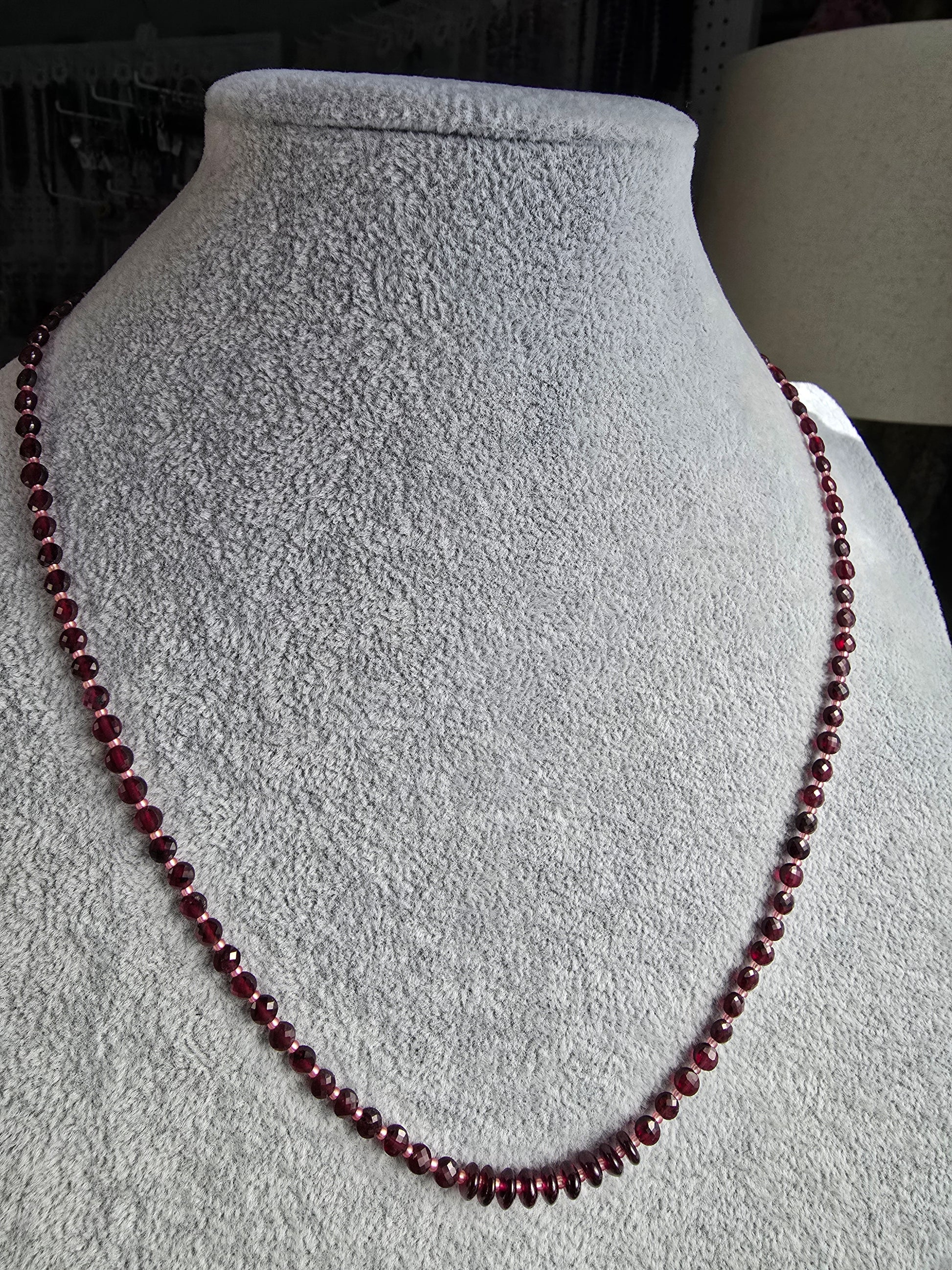 Garnet Radiance Necklace Sacred Sol Design